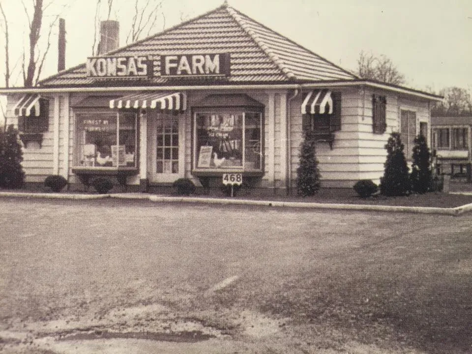 The original building — historic photo of the Paramus location